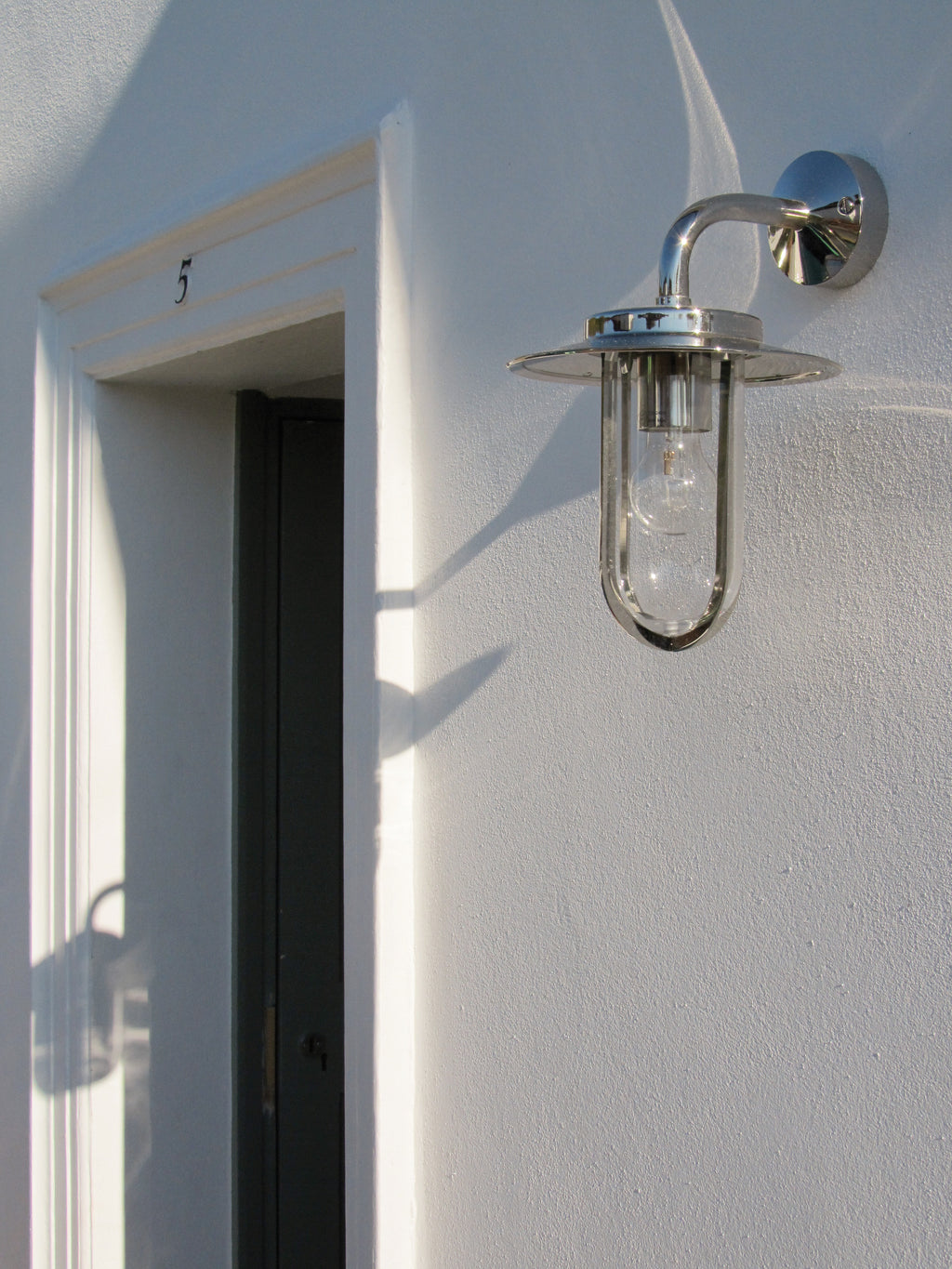 Astro Montparnasse Outdoor Wall Light in Polished Nickel