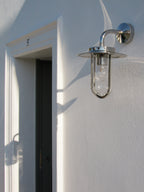 Astro Montparnasse Outdoor Wall Light in Polished Nickel