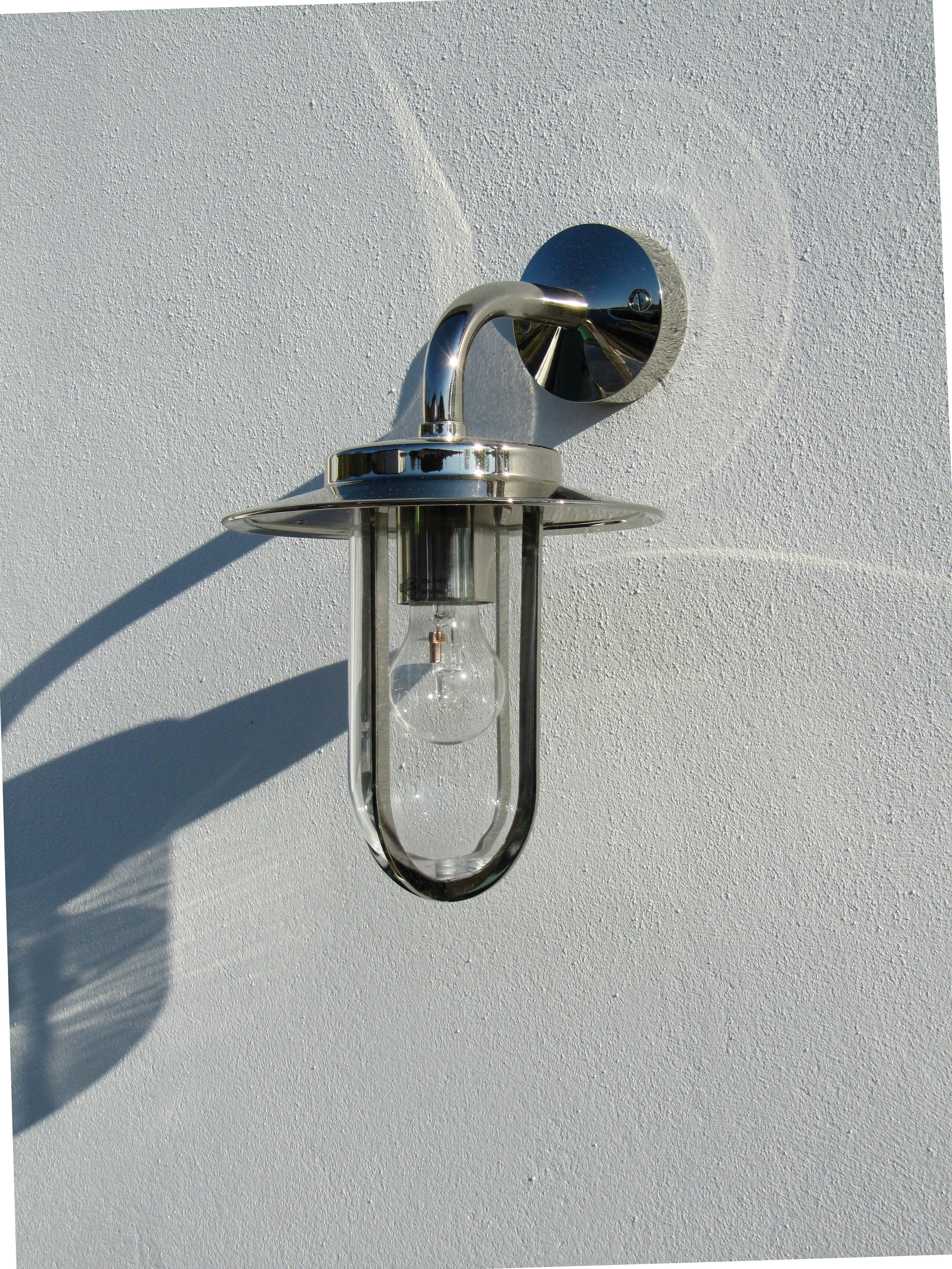 Astro Montparnasse Outdoor Wall Light in Polished Nickel