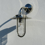 Astro Montparnasse Outdoor Wall Light in Polished Nickel