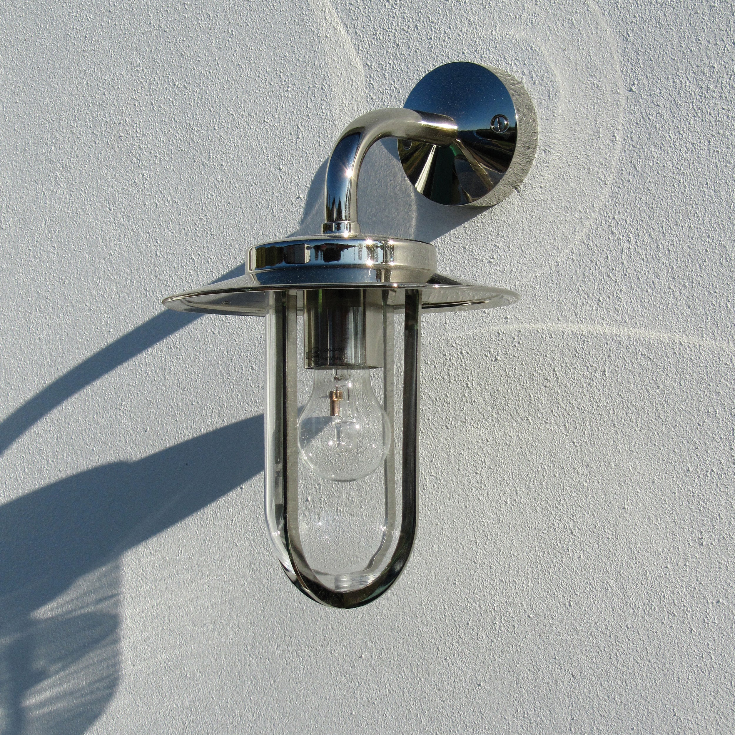 Astro Montparnasse Outdoor Wall Light in Polished Nickel