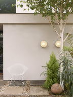 Astro Montreal 300 Round Outdoor Wall Light in Brushed Stainless Steel