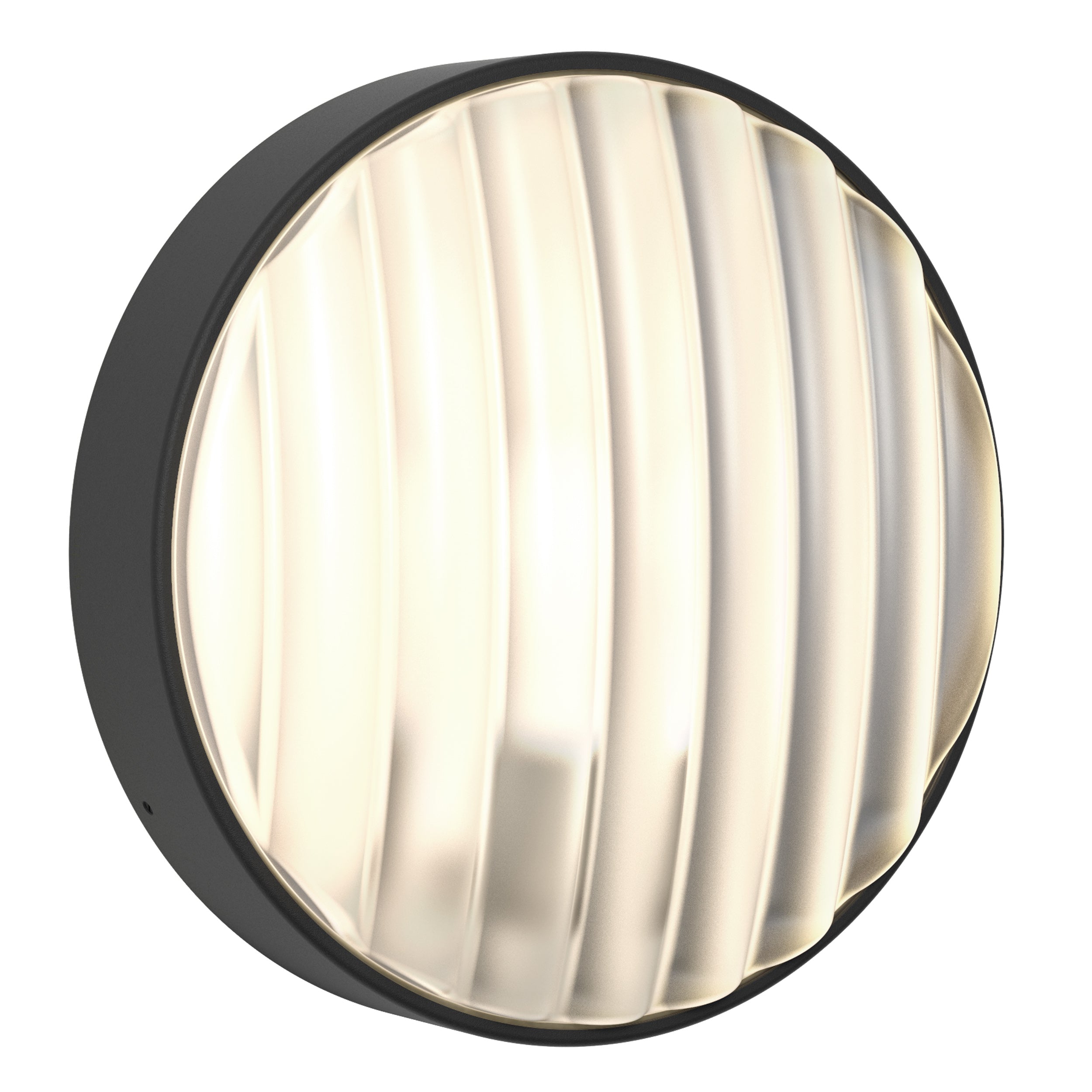 Astro Montreal 300 Round Outdoor Wall Light in Textured Black