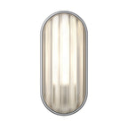 Astro Montreal Oval Outdoor Wall Light in Brushed Stainless Steel