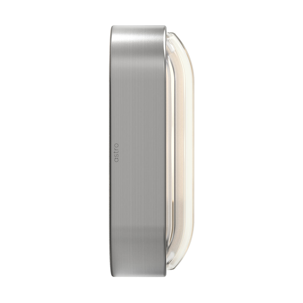 Astro Montreal Oval Outdoor Wall Light in Brushed Stainless Steel