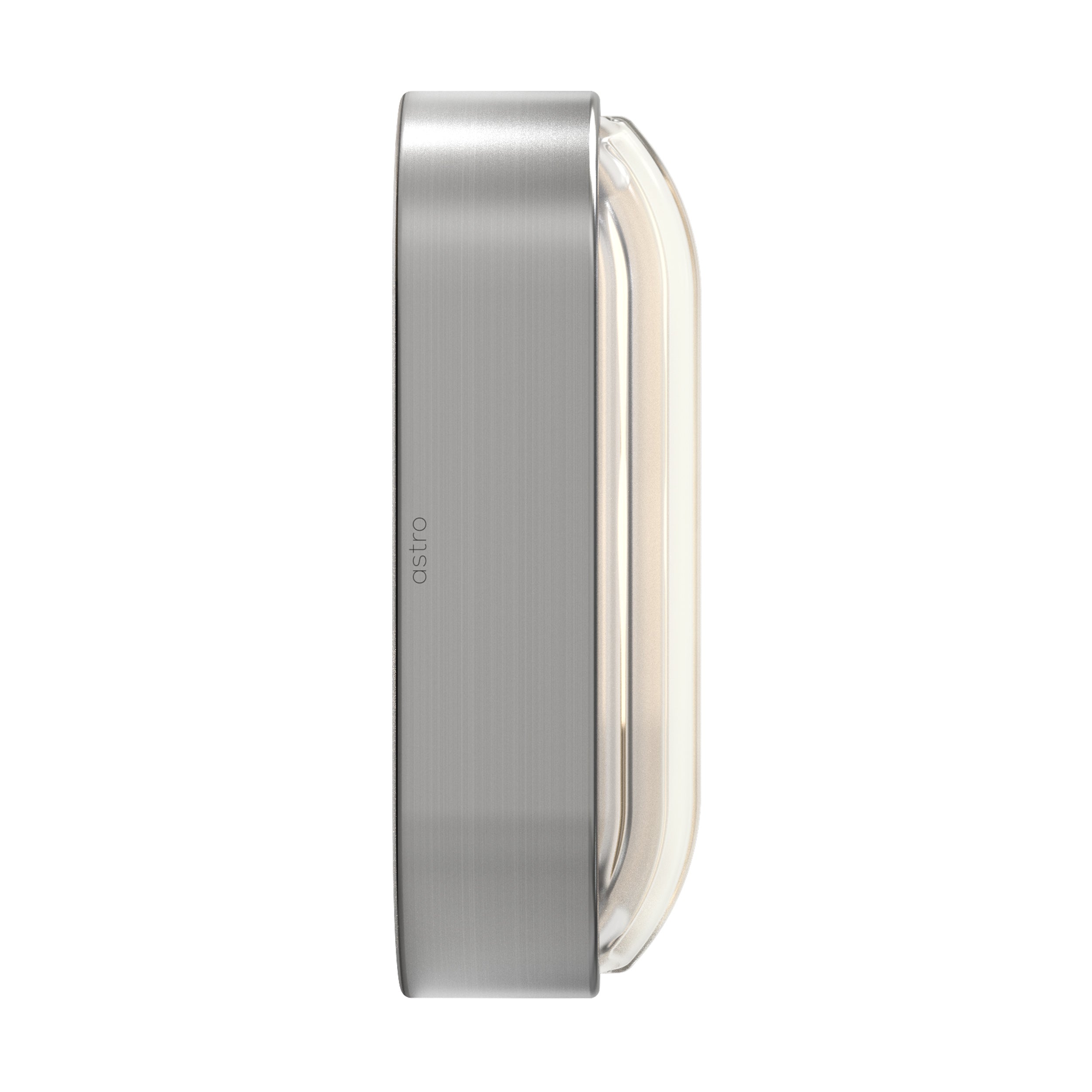 Astro Montreal Oval Outdoor Wall Light in Brushed Stainless Steel