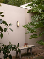 Astro Montreal Oval Outdoor Wall Light in Textured Black