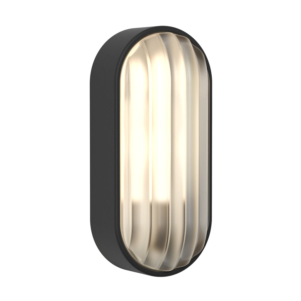 Astro Montreal Oval Outdoor Wall Light in Textured Black