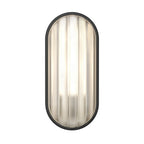Astro Montreal Oval Outdoor Wall Light in Textured Black