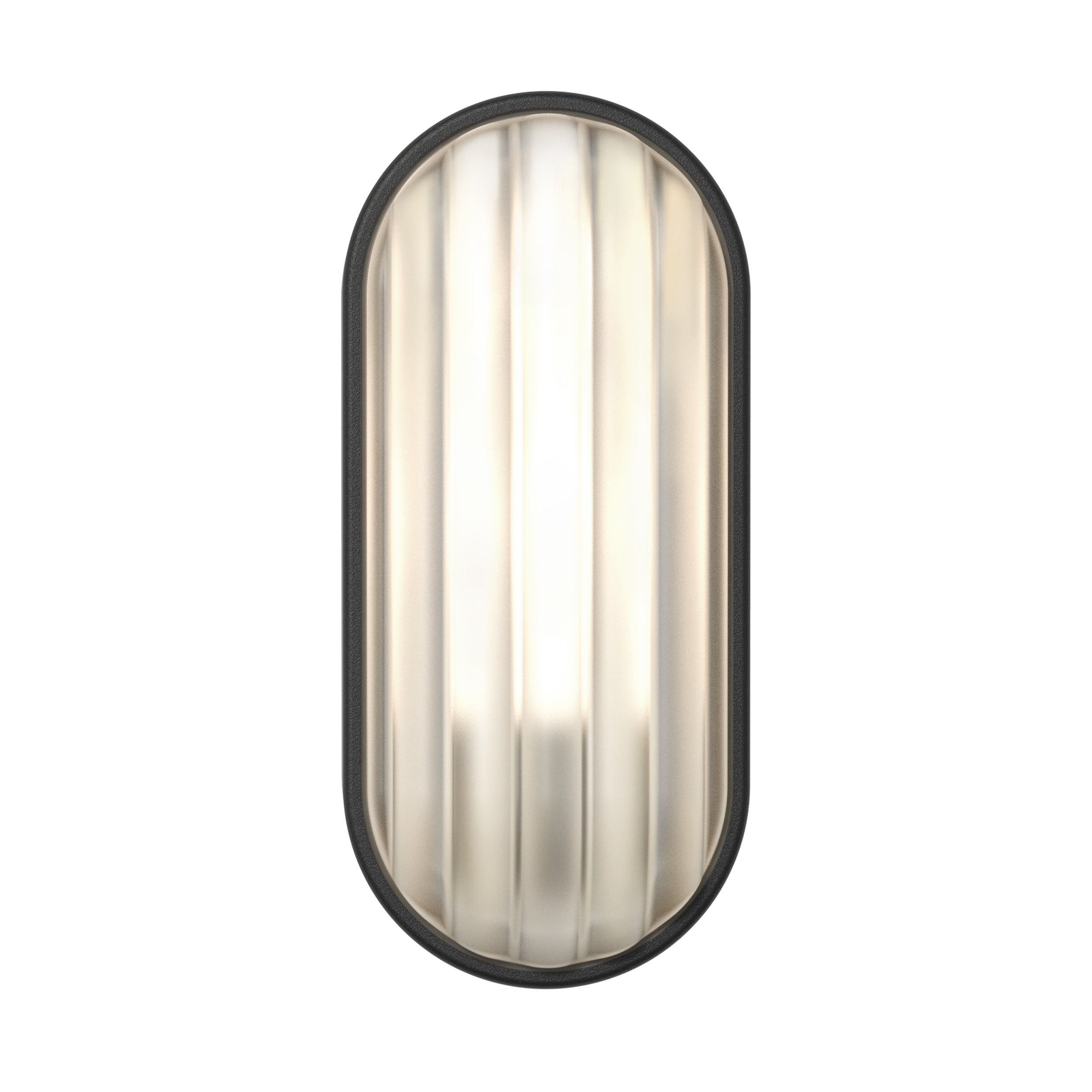 Astro Montreal Oval Outdoor Wall Light in Textured Black