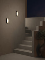 Astro Montreal Oval Outdoor Wall Light in Textured Black
