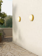 Astro Montreal Round 300 Coastal Wall Light in Brushed Brass