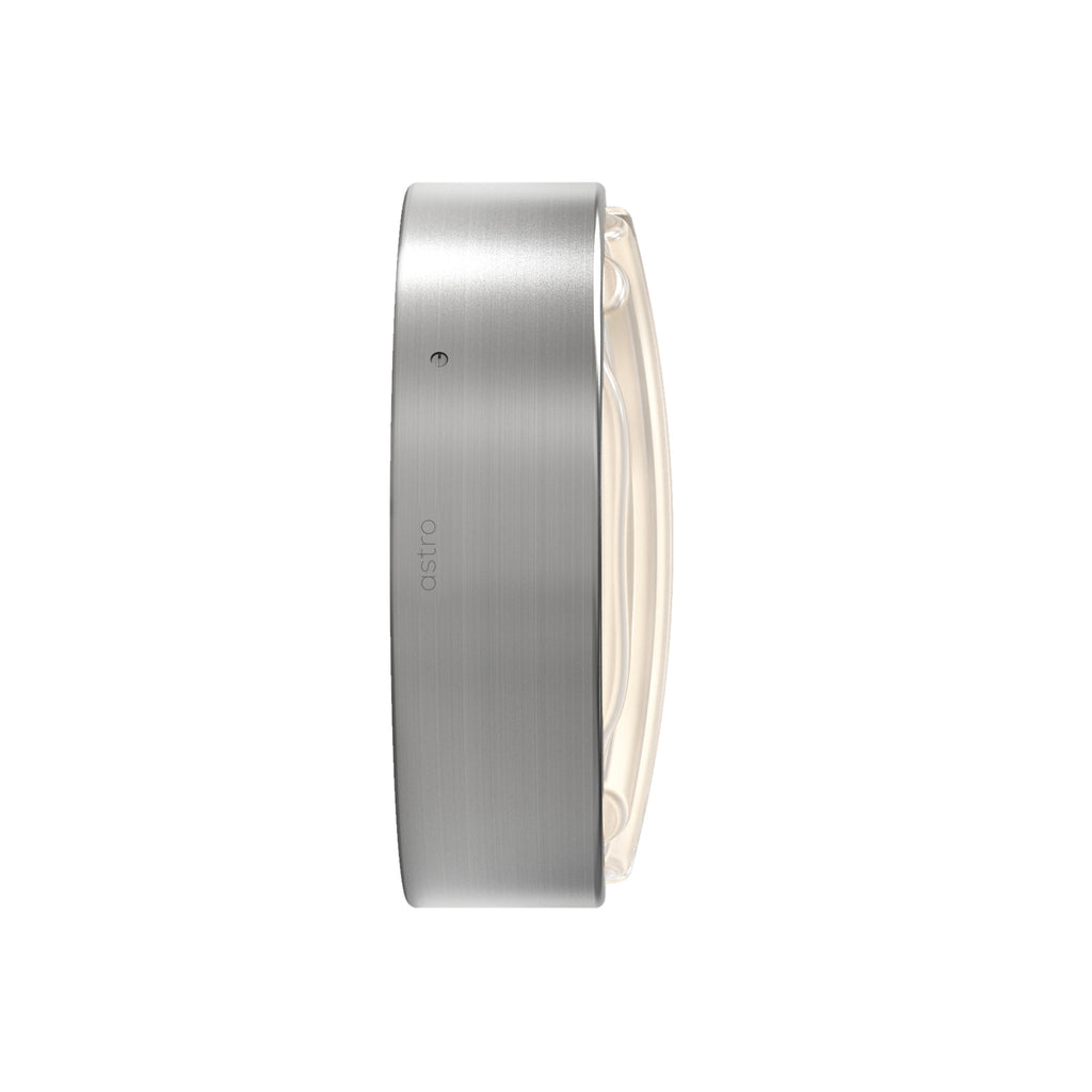 Astro Montreal Round Outdoor Wall Light in Brushed Stainless Steel