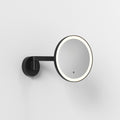 Astro Nagoya Bathroom Magnifying Mirror in Matt Black