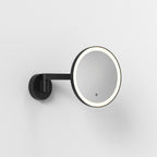 Astro Nagoya Bathroom Magnifying Mirror in Matt Black