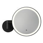 Astro Nagoya Bathroom Magnifying Mirror in Matt Black