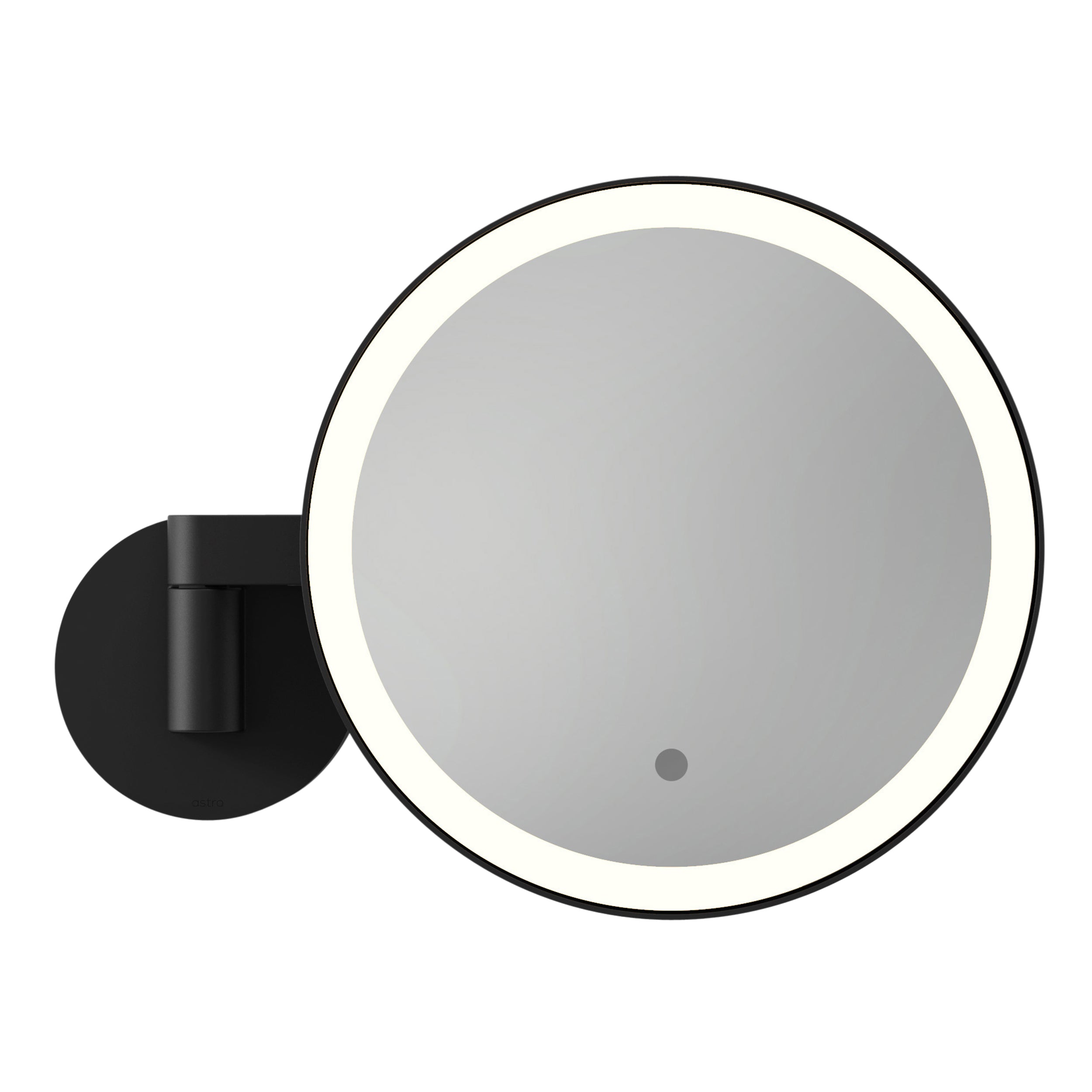 Astro Nagoya Bathroom Magnifying Mirror in Matt Black