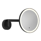 Astro Nagoya Bathroom Magnifying Mirror in Matt Black