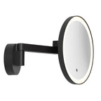Astro Nagoya Bathroom Magnifying Mirror in Matt Black