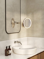 Astro Nagoya Bathroom Magnifying Mirror in Polished Chrome