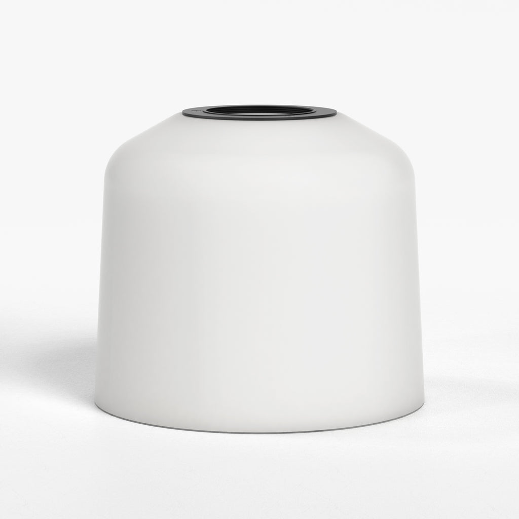 Astro Nara Cone Glass Shade in White (Opal)