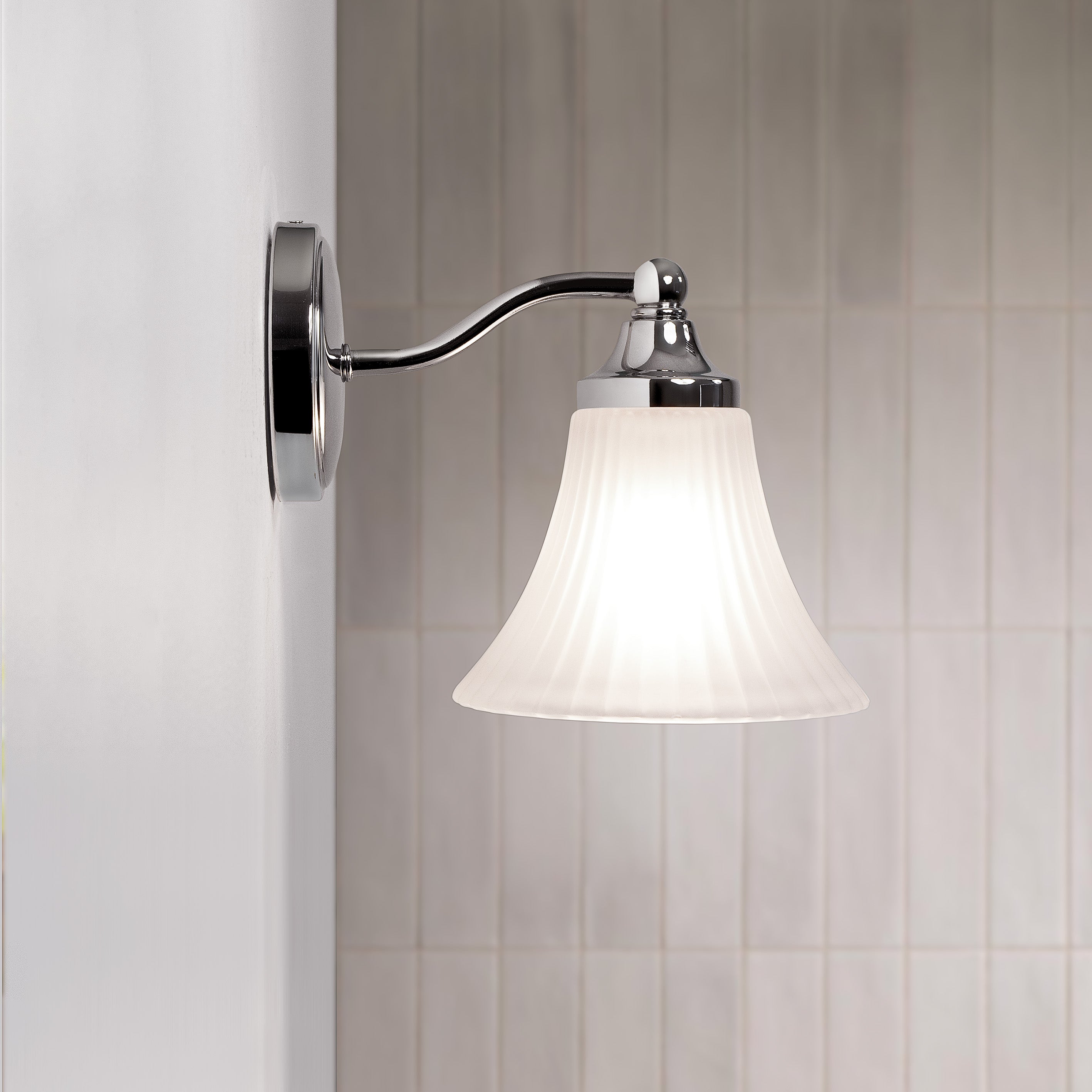 Astro Nena Bathroom Wall Light in Polished Chrome