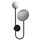 Astro Orb Bathroom Magnifying Mirror in Matt Black