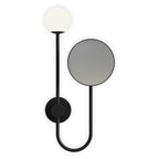 Astro Orb Bathroom Magnifying Mirror in Matt Black