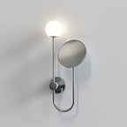 Astro Orb Bathroom Magnifying Mirror in Polished Chrome