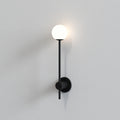 Astro Orb Single Bathroom Wall Light in Matt Black