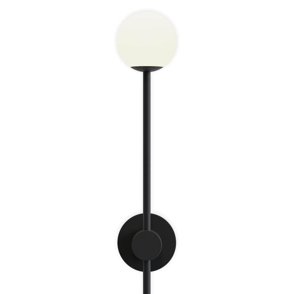 Astro Orb Single Bathroom Wall Light in Matt Black