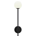Astro Orb Single Bathroom Wall Light in Matt Black