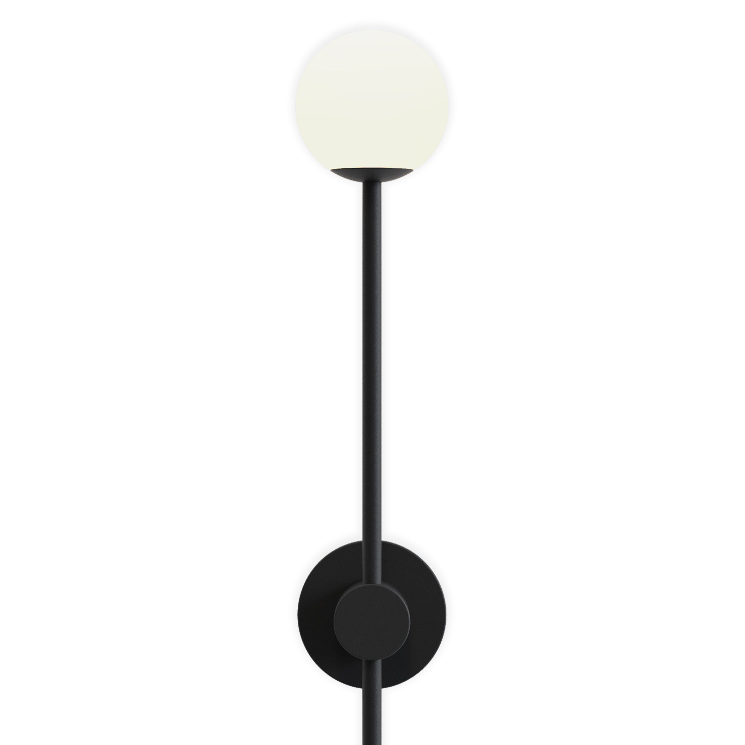 Astro Orb Single Bathroom Wall Light in Matt Black