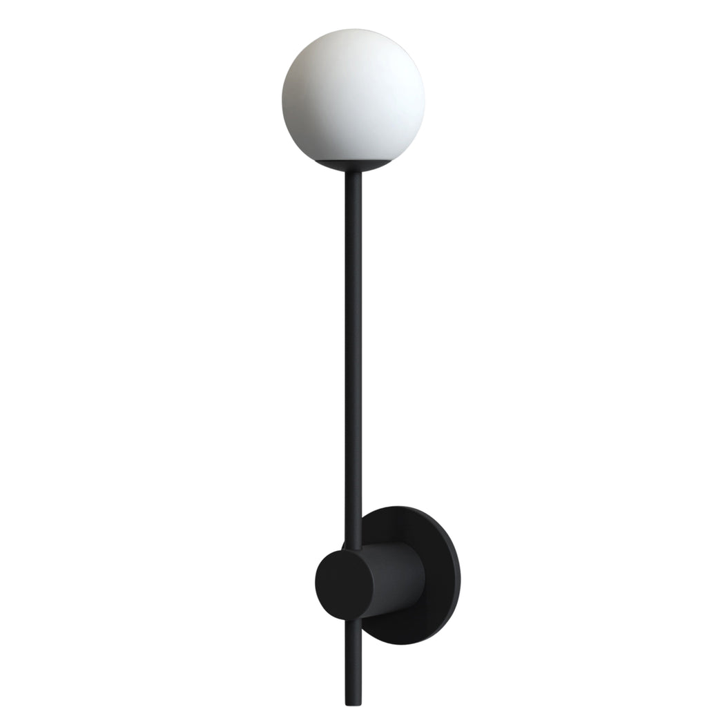 Astro Orb Single Bathroom Wall Light in Matt Black