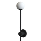 Astro Orb Single Bathroom Wall Light in Matt Black