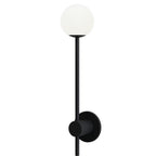 Astro Orb Single Bathroom Wall Light in Matt Black