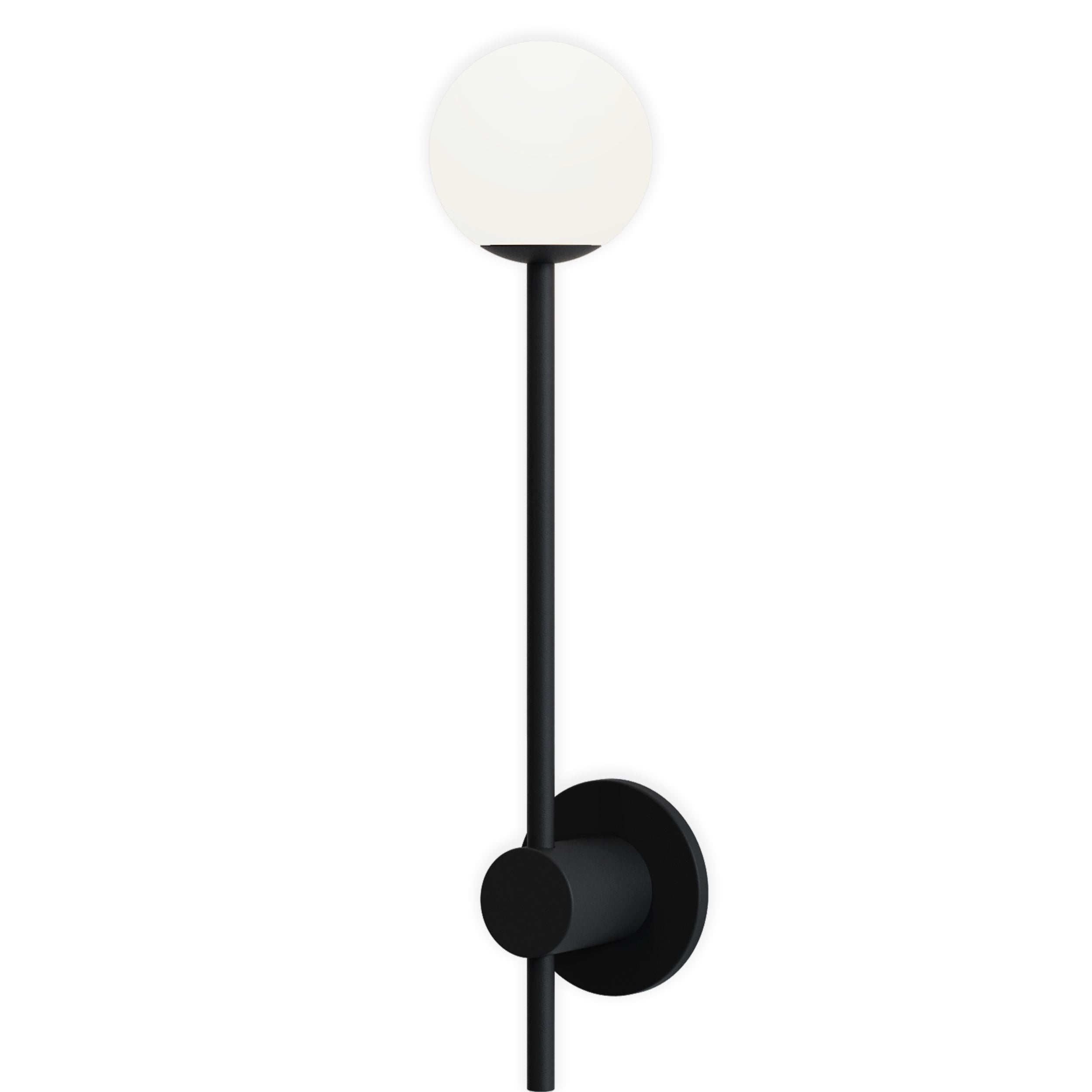 Astro Orb Single Bathroom Wall Light in Matt Black