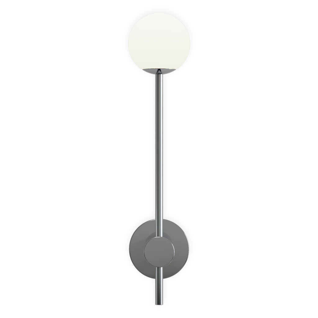 Astro Orb Single Bathroom Wall Light in Polished Chrome