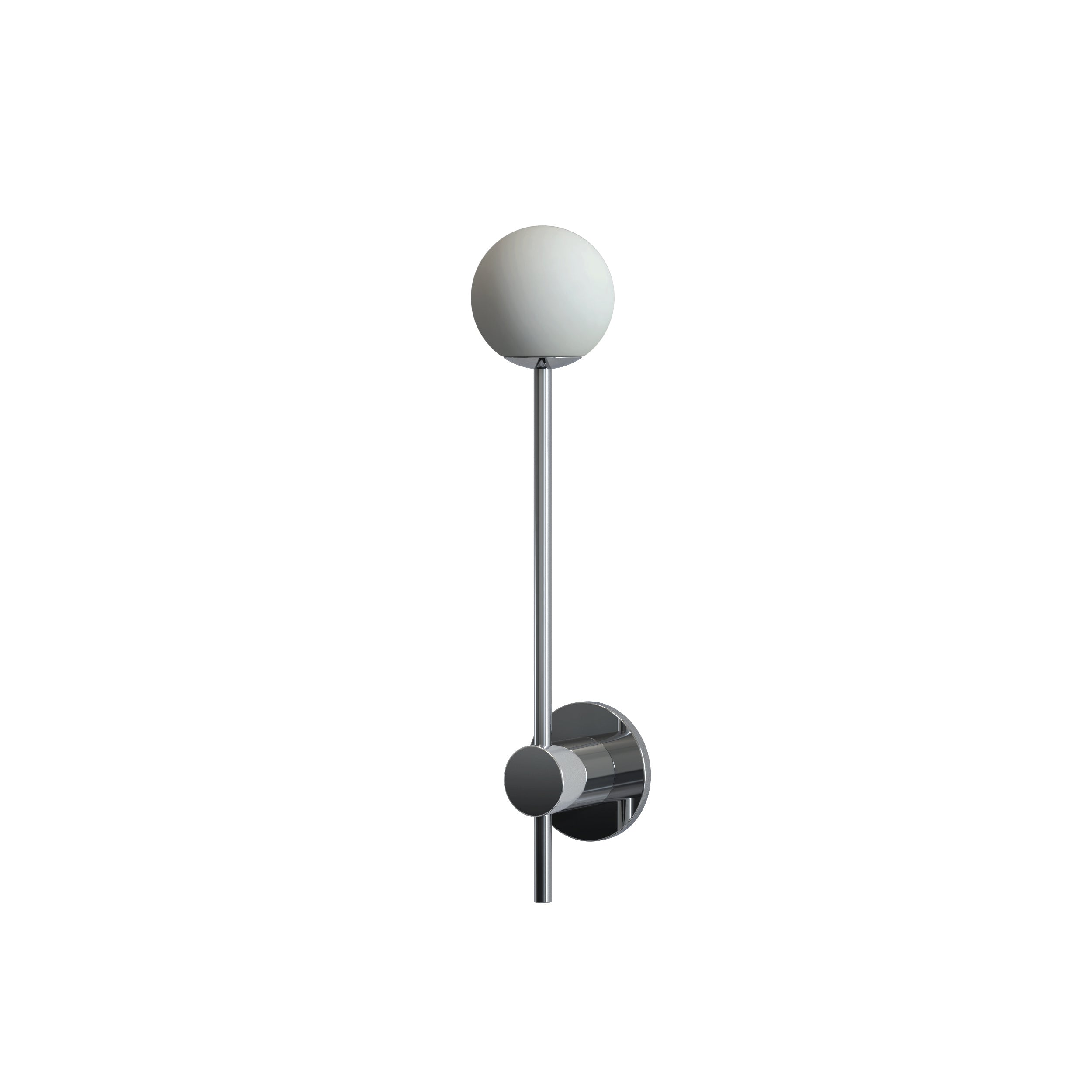 Astro Orb Single Bathroom Wall Light in Polished Chrome