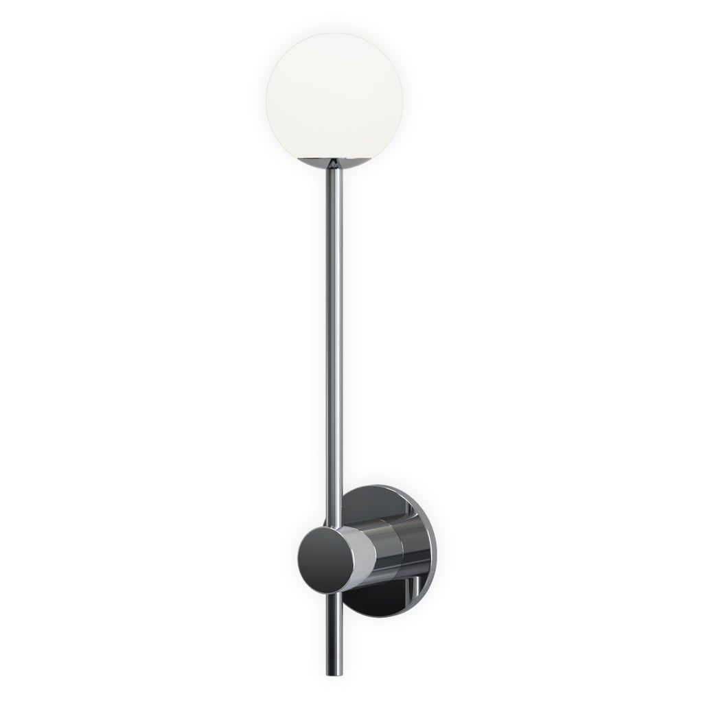 Astro Orb Single Bathroom Wall Light in Polished Chrome