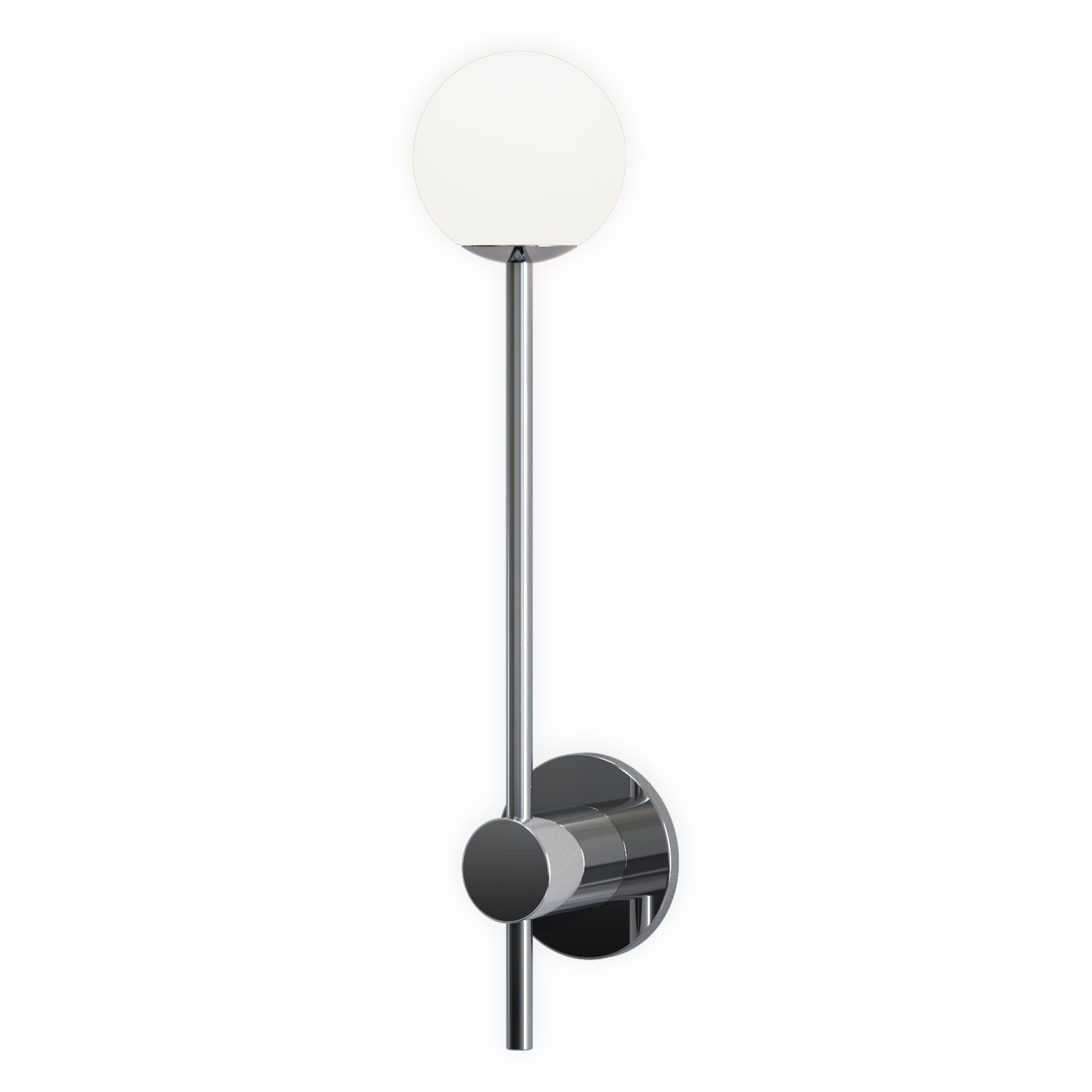 Astro Orb Single Bathroom Wall Light in Polished Chrome