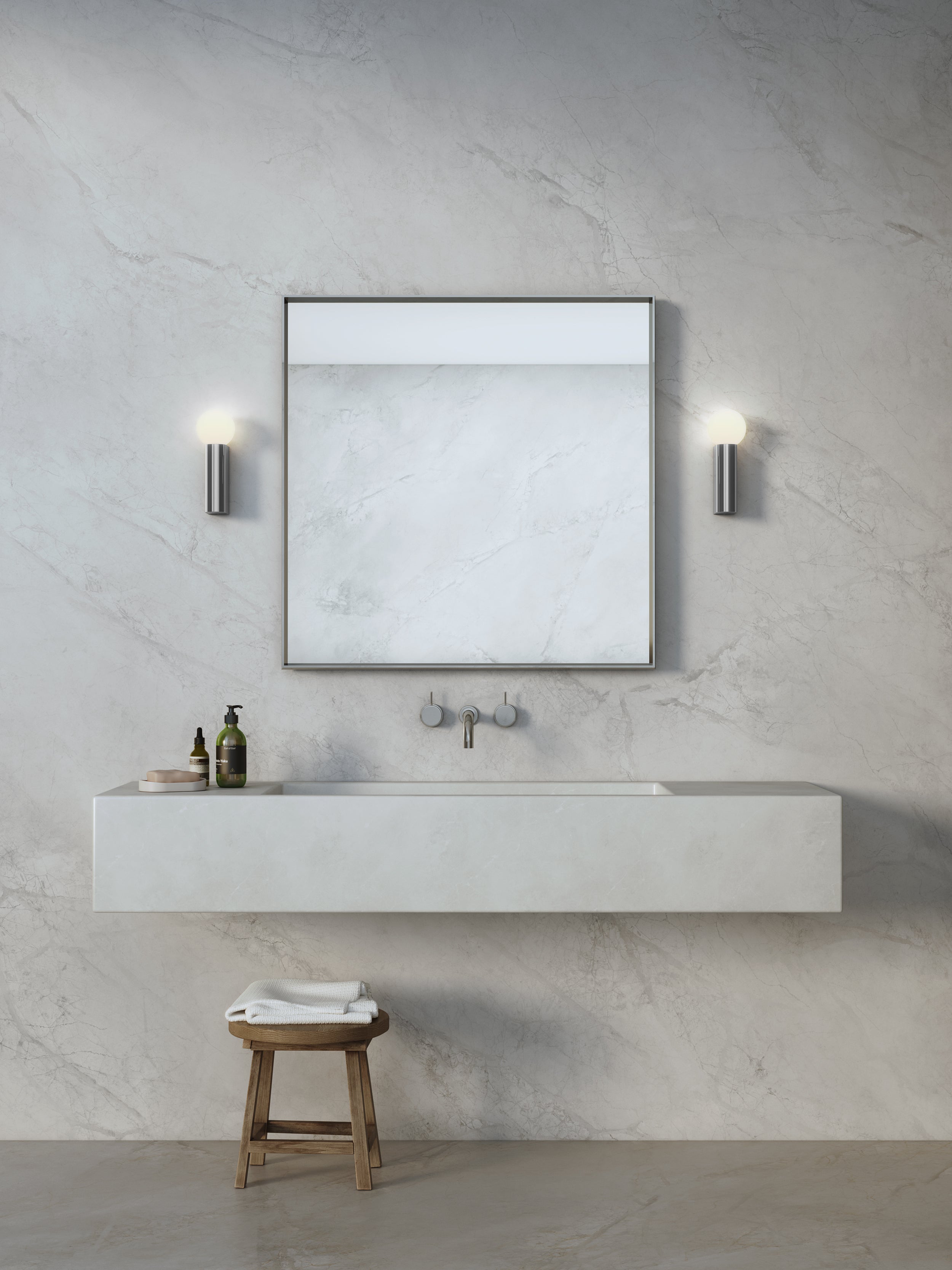 Astro Ortona Bathroom Wall Light in Polished Chrome
