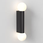 Astro Ortona Twin Bathroom Wall Light in Matt Black
