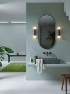 Astro Ortona Twin Bathroom Wall Light in Matt Black