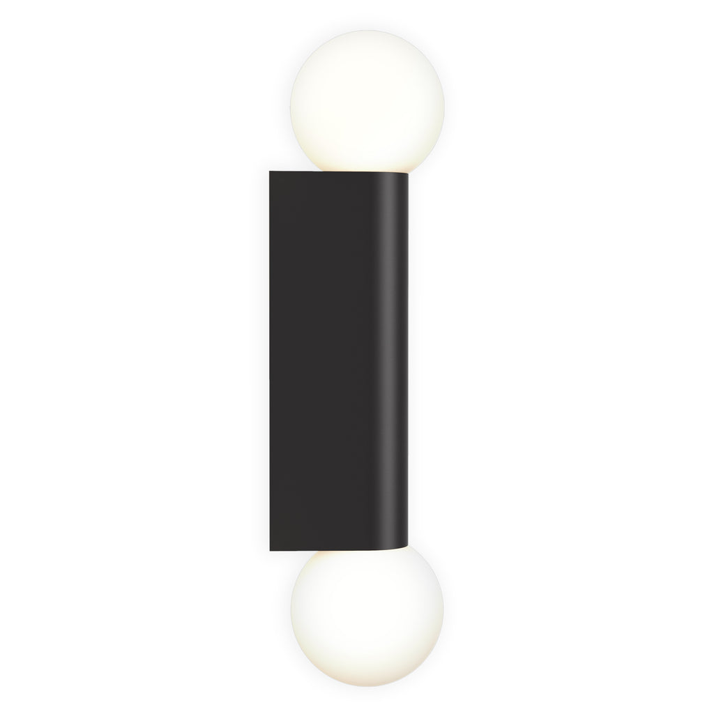Astro Ortona Twin Bathroom Wall Light in Matt Black