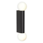 Astro Ortona Twin Bathroom Wall Light in Matt Black