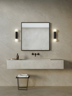 Astro Ortona Twin Bathroom Wall Light in Matt Black