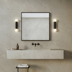 Astro Ortona Twin Bathroom Wall Light in Matt Black