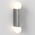Astro Ortona Twin Bathroom Wall Light in Polished Chrome