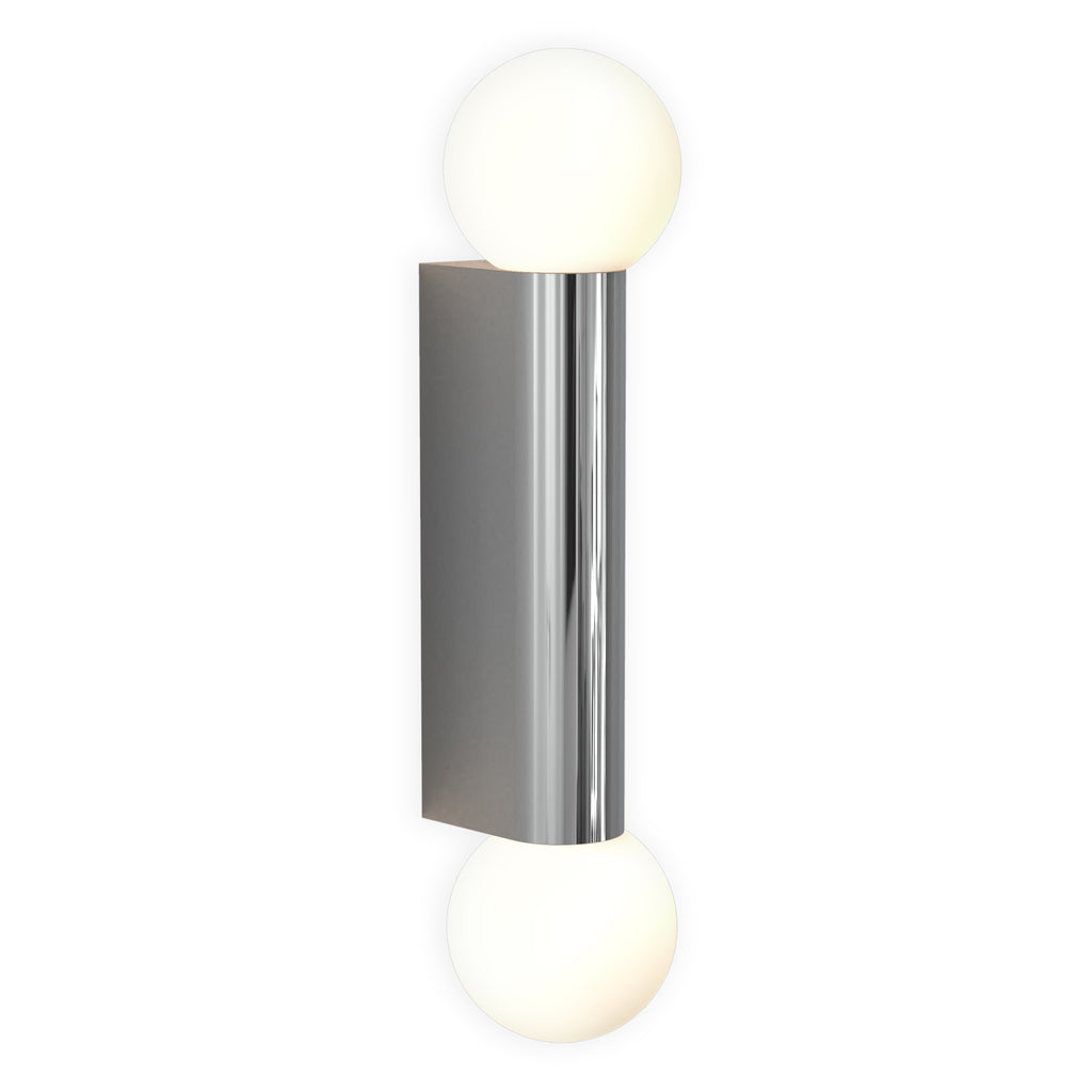 Astro Ortona Twin Bathroom Wall Light in Polished Chrome